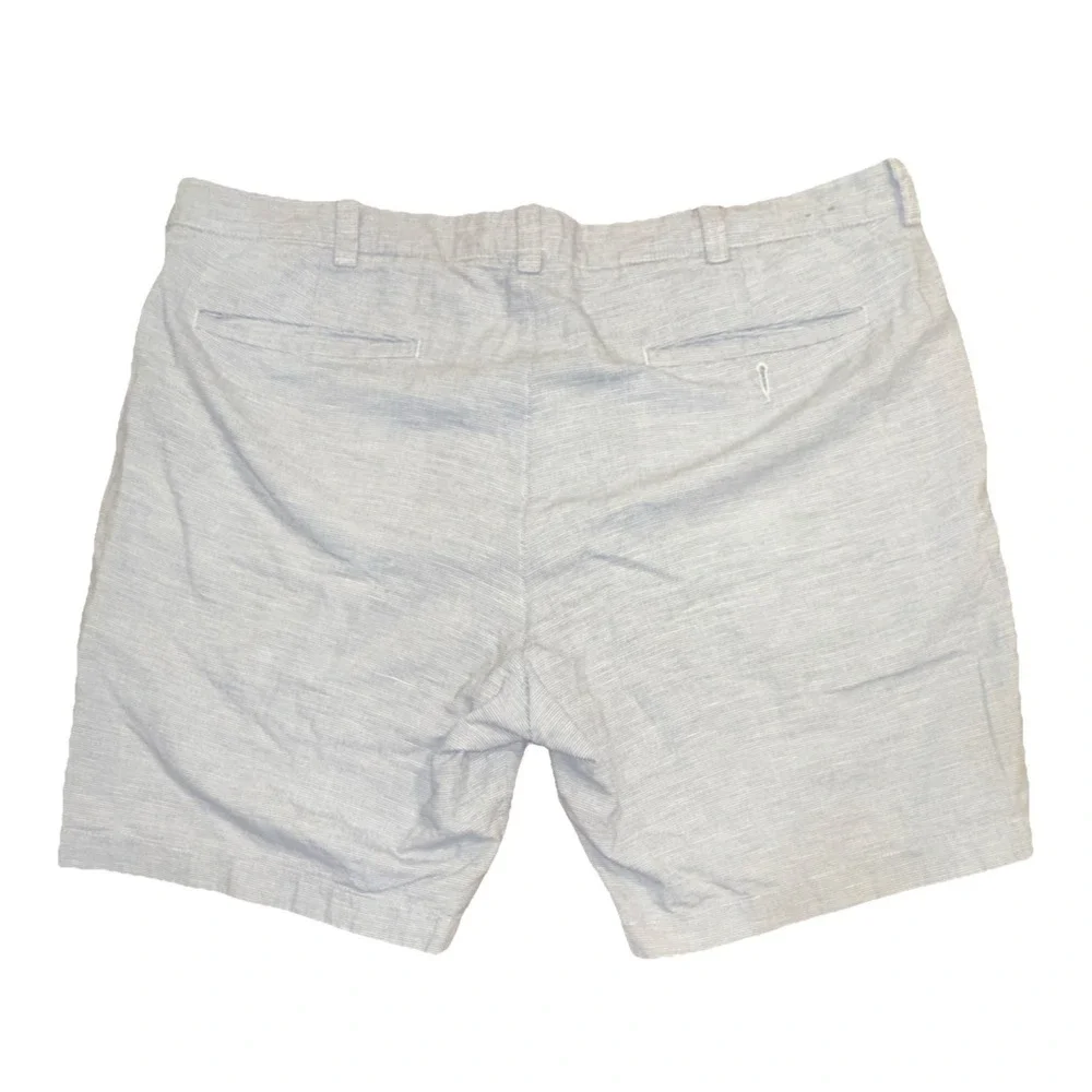 J.CREW Stanton Chino Shorts Light‎ Blue White Stripe Cotton 9